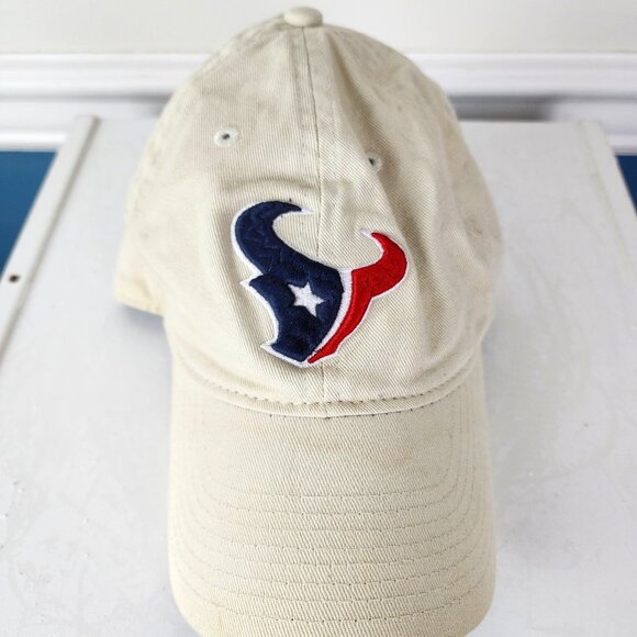 NFL Houston Texans Adjustable Beige Cap Embroidered - Picture 1 of 5